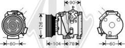 Diederichs DCK1541 - Компресор, кондиціонер autocars.com.ua