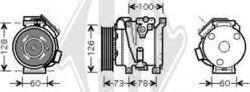 Diederichs DCK1543 - Компресор, кондиціонер autocars.com.ua