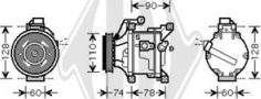 Diederichs DCK1544 - Компресор, кондиціонер autocars.com.ua