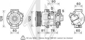 Diederichs DCK1551 - Компресор, кондиціонер autocars.com.ua