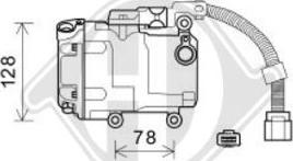 Diederichs DCK1552 - Компресор, кондиціонер autocars.com.ua