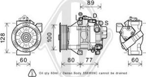 Diederichs DCK1558 - Компресор, кондиціонер autocars.com.ua