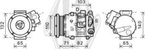 Diederichs DCK1564 - Компресор, кондиціонер autocars.com.ua