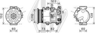 Diederichs DCK1565 - Компресор, кондиціонер autocars.com.ua