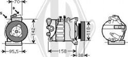 Diederichs DCK1595 - Компресор, кондиціонер autocars.com.ua