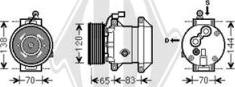 Diederichs DCK1616 - Компресор, кондиціонер autocars.com.ua