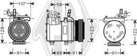 Diederichs DCK1628 - Компресор, кондиціонер autocars.com.ua