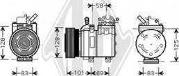 Diederichs DCK1629 - Компресор, кондиціонер autocars.com.ua