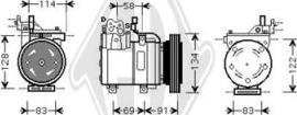 Diederichs DCK1633 - Компресор, кондиціонер autocars.com.ua