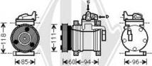 Diederichs DCK1639 - Компрессор кондиционера autodnr.net