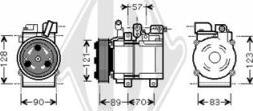 Diederichs DCK1646 - Компресор, кондиціонер autocars.com.ua