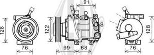 Diederichs DCK1653 - Компресор, кондиціонер autocars.com.ua