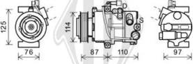 Diederichs DCK1654 - Компресор, кондиціонер autocars.com.ua