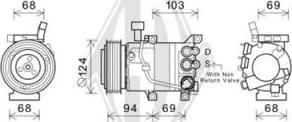 Diederichs DCK1665 - Компресор, кондиціонер autocars.com.ua