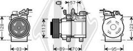 Diederichs DCK1673 - Компресор, кондиціонер autocars.com.ua