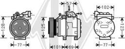 Diederichs DCK1680 - Компрессор кондиционера autodnr.net