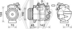 Diederichs DCK1698 - Компресор, кондиціонер autocars.com.ua