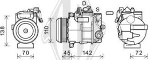 Diederichs DCK1699 - Компресор, кондиціонер autocars.com.ua