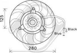 Diederichs DCL1035 - Вентилятор, охолодження двигуна autocars.com.ua