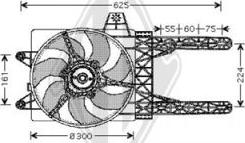 Diederichs DCL1102 - Вентилятор, охолодження двигуна autocars.com.ua