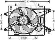 Diederichs DCL1103 - Вентилятор, охолодження двигуна autocars.com.ua