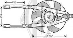 Diederichs DCL1105 - Вентилятор, охолодження двигуна autocars.com.ua