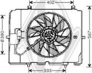 Diederichs DCL1136 - Вентилятор, охолодження двигуна autocars.com.ua