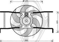 Diederichs DCL1173 - Вентилятор, охолодження двигуна autocars.com.ua
