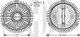 Diederichs DCL1256 - Зчеплення, вентилятор радіатора autocars.com.ua
