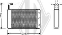 Diederichs DCM1006 - Теплообменник, отопление салона autodnr.net