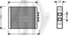 Diederichs DCM1021 - Теплообмінник, опалення салону autocars.com.ua