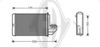 Diederichs DCM1031 - Теплообмінник, опалення салону autocars.com.ua