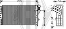 Diederichs DCM1056 - Теплообменник, отопление салона autodnr.net