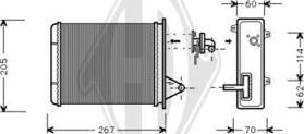 Diederichs DCM1068 - Теплообмінник, опалення салону autocars.com.ua