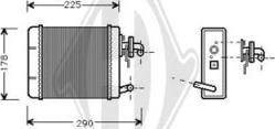 Diederichs DCM1069 - Теплообмінник, опалення салону autocars.com.ua