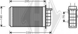 Diederichs DCM1072 - Теплообменник, отопление салона autodnr.net