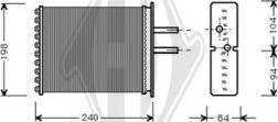 Diederichs DCM1075 - Теплообмінник, опалення салону autocars.com.ua