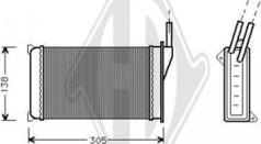 Diederichs DCM1089 - Теплообмінник, опалення салону autocars.com.ua