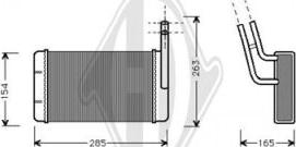 Diederichs DCM1096 - Теплообмінник, опалення салону autocars.com.ua