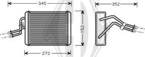 Diederichs DCM1104 - Теплообменник, отопление салона autodnr.net