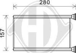 Diederichs DCM1109 - Теплообмінник, опалення салону autocars.com.ua
