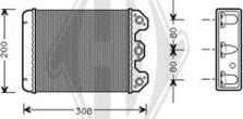 Diederichs DCM1125 - Теплообмінник, опалення салону autocars.com.ua