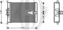 Diederichs DCM1131 - Теплообмінник, опалення салону autocars.com.ua
