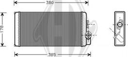 Diederichs DCM1132 - Теплообменник, отопление салона autodnr.net