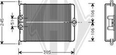Diederichs DCM1133 - Теплообмінник, опалення салону autocars.com.ua