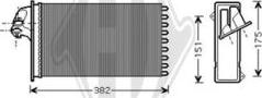 Diederichs DCM1139 - Теплообмінник, опалення салону autocars.com.ua