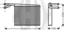 Diederichs DCM1140 - Теплообменник, отопление салона autodnr.net