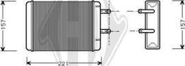 Diederichs DCM1150 - Теплообмінник, опалення салону autocars.com.ua