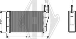Diederichs DCM1152 - Теплообмінник, опалення салону autocars.com.ua
