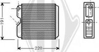 Diederichs DCM1164 - Теплообменник, отопление салона autodnr.net